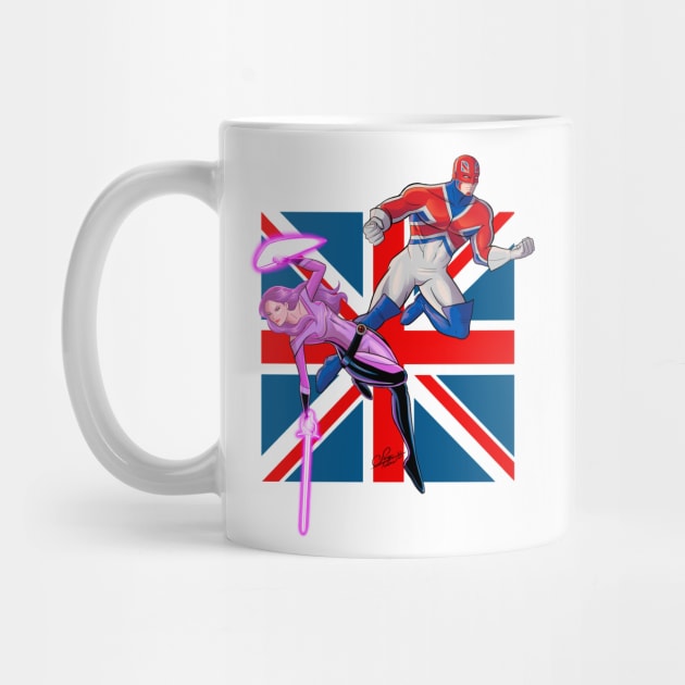 Betsy and Captain Britain by sergetowers80